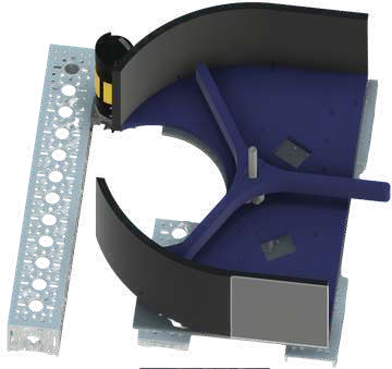 Color-sorting spindexer CAD from the DECODE engineering portfolio.